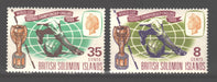 British Solomon Islands 1966 World Cup Soccer Issue Scott #167-168 c.v. 1.40$ - (TIP A) in Stamps Mall