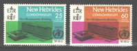 New Hebrides Condominium 1966 WHO Headquarters Issue Scott #118-119 c.v. 0.75$ - (TIP A) in Stamps Mall