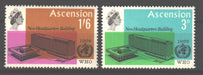 Ascension 1966 WHO Headquarters Issue Scott #102-103 c.v. 6.60$ - (TIP B) in Stamps Mall