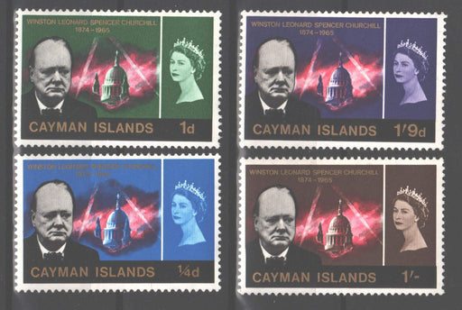 Cayman Islands 1966 Churchill Memorial Issue Scott #176-179 c.v. 4.05$ - (TIP A) in Stamps Mall