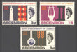Ascension 1966 UNESCO Anniversary Issue Scott #108-110 c.v. 11.00$ - (TIP C) in Stamps Mall