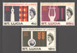 St. Lucia 1966 UNESCO Anniversary Issue Scott #211-213 c.v. 1.25$ - (TIP A)-Stamps Mall