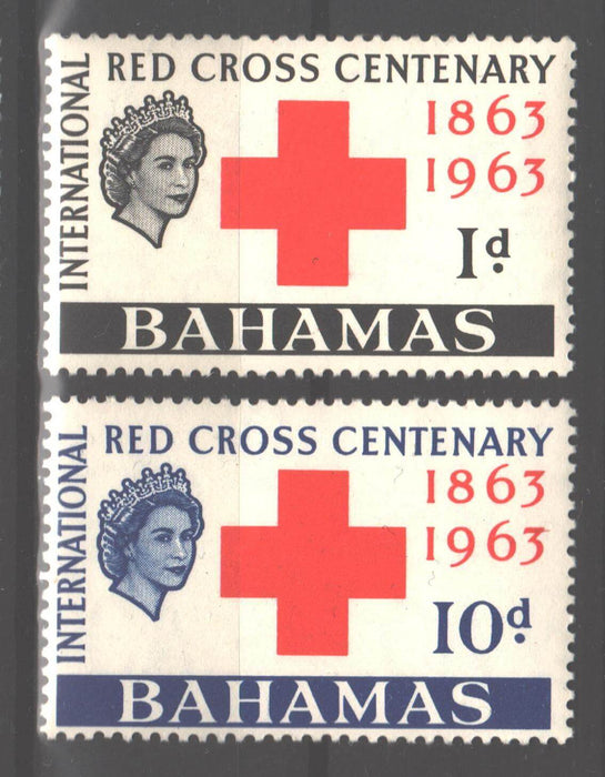 Bahamas 1963 Red Cross Centenary Issue Scott #183-184 c.v. 2.30$ - (TIP A) in Stamps Mall