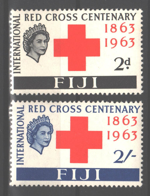 Fiji 1963 Red Cross Centenary Issue Scott #203-204 c.v. 5.00$ - (TIP A) in Stamps Mall