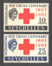 Seychelles 1963 Red Cross Centenary Issue Scott #214-215 c.v. 1.10$ - (TIP A)-Stamps Mall