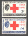 British Solomon Islands 1963 Red Cross Centenary Issue Scott #110-111 c.v. 2.40$ - (TIP A) in Stamps Mall