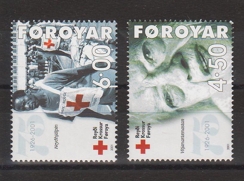 Faroe Islands 2001 Faroese Red Cross 75th Anniversary cv. 3.50$ (TIP A)