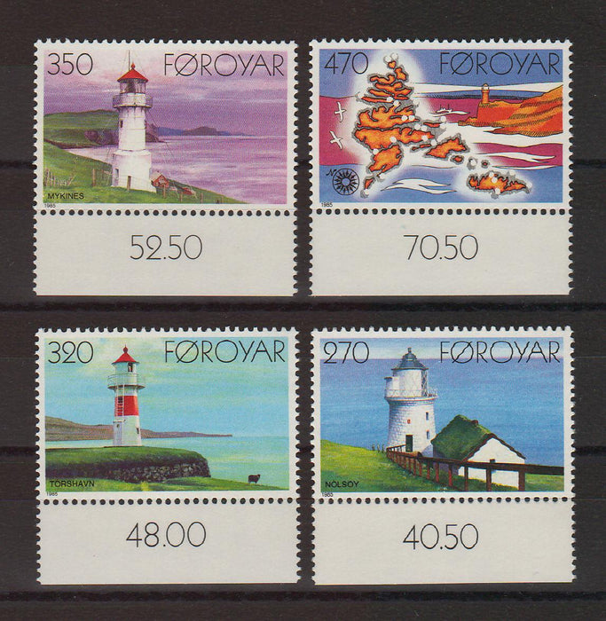 Faroe Islands 1985 Lighthouses cv. 7.30$ (TIP A)