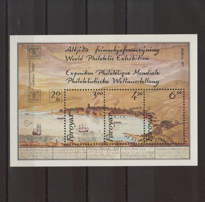 Faroe Islands 1986 HAFNIA Copenhagen cv. 10.00$ (TIP A)