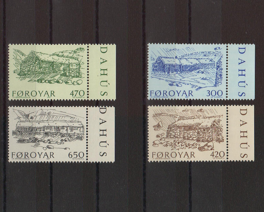 Faroe Islands 1986 Traditional Architecture cv. 7.70$ (TIP A)
