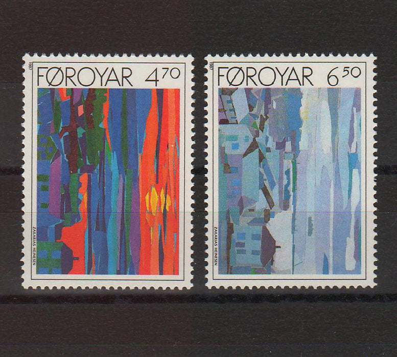 Faroe Islands 1987 Collages by Zacharias Heinesen cv. 4.00$ (TIP A)