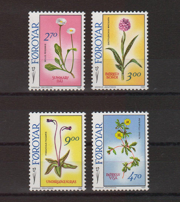 Faroe Islands 1988 Flowers cv. 7.25$ (TIP A)