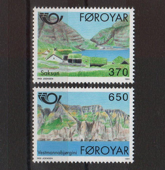 Faroe Islands 1991 Village of Saksun cv. 4.00$ (TIP A)