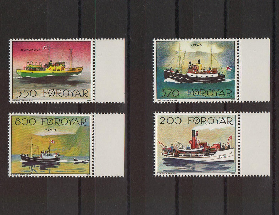 Faroe Islands 1992 Mail Boats cv. 7.90$ (TIP A)