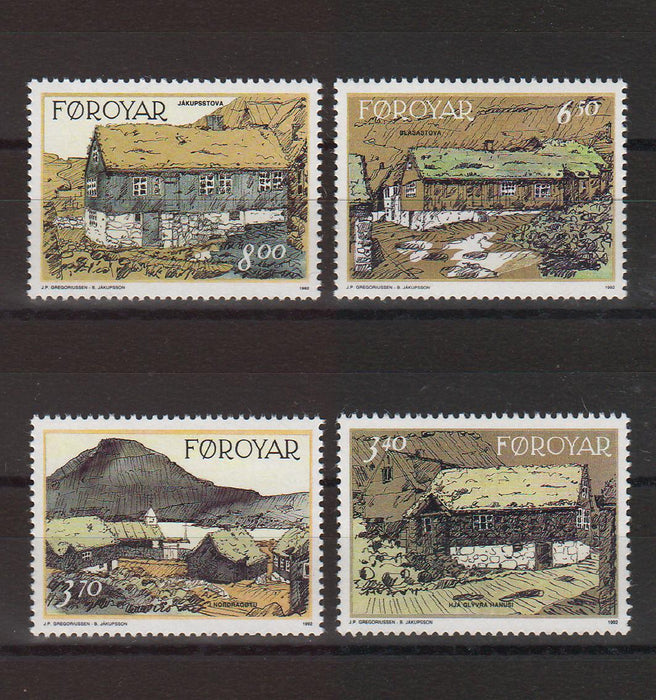Faroe Islands 1992 Traditional Houses cv. 8.30$ (TIP A)