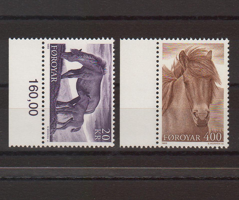 Faroe Islands 1993 Horses cv. 9.00$ (TIP A)