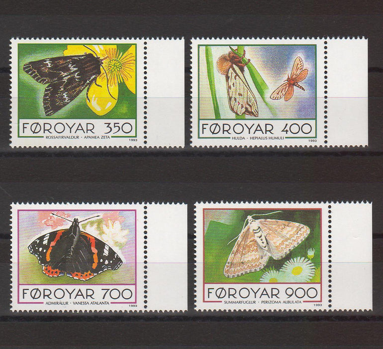 Faroe Islands 1993 Butterflies cv. 9.00$ (TIP A)