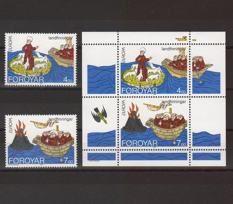 Faroe Islands 1994 Voyages of St. Brendan cv. 8.40$ (TIP A)