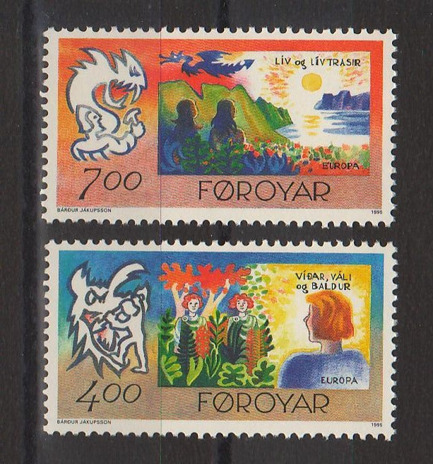 Faroe Islands 1995 EUROPA Peace and Freedom cv. 4.00$ (TIP A)