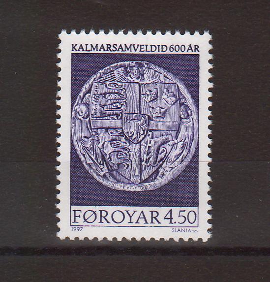 Faroe Islands 1997 Kalmar Union 600th Anniversary cv. 1.50$ (TIP A)