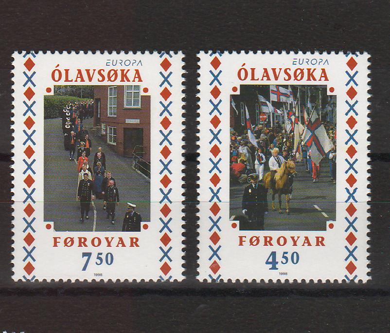 Faroe Islands 1998 Olavskova, National Festival cv. 4.00$ (TIP A)