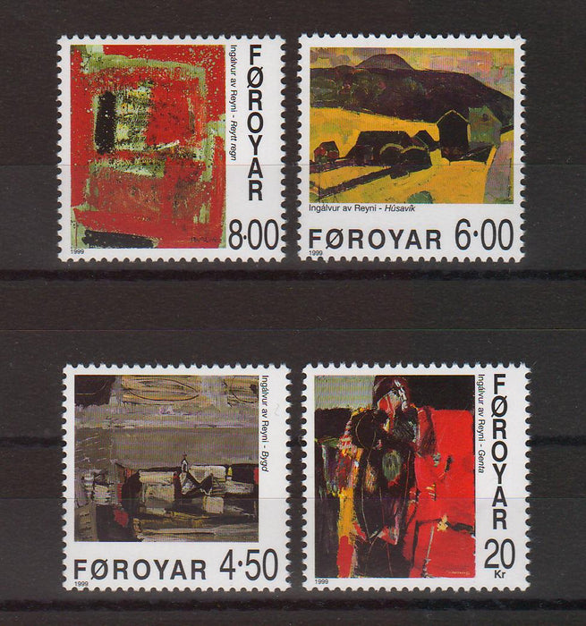 Faroe Islands 1999 Abstract Paintings of Ingalvur av Reyni cv. 11.80$ (TIP A)