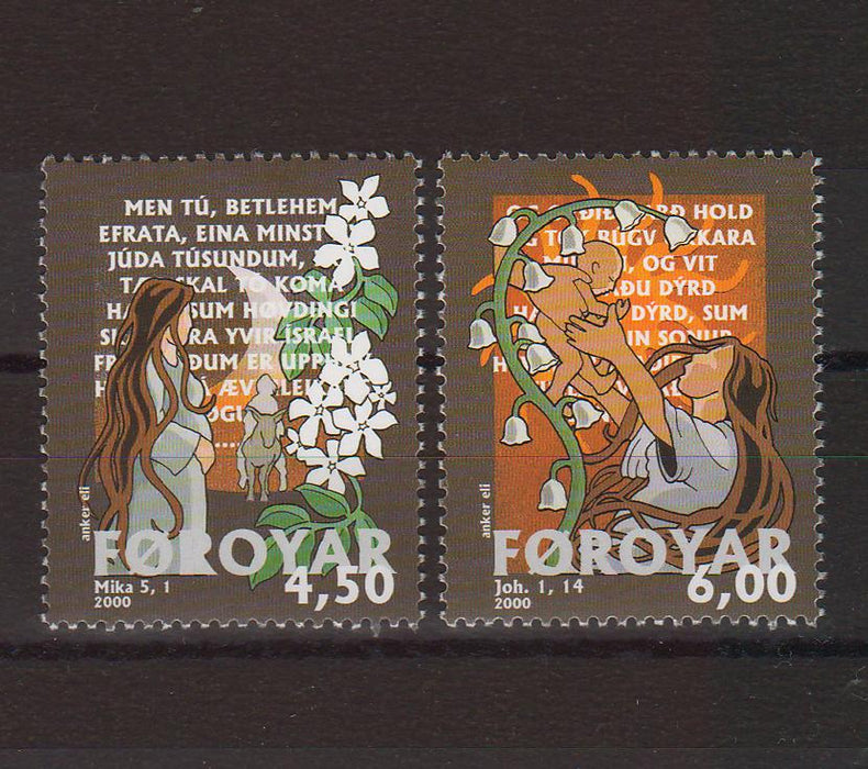 Faroe Islands 2000 Bible Story cv. 3.50$ (TIP A)