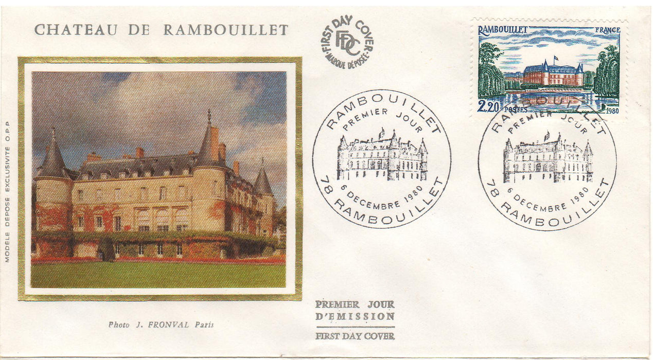 France 1980 Rambouillet Chateau FDC (TIP A)