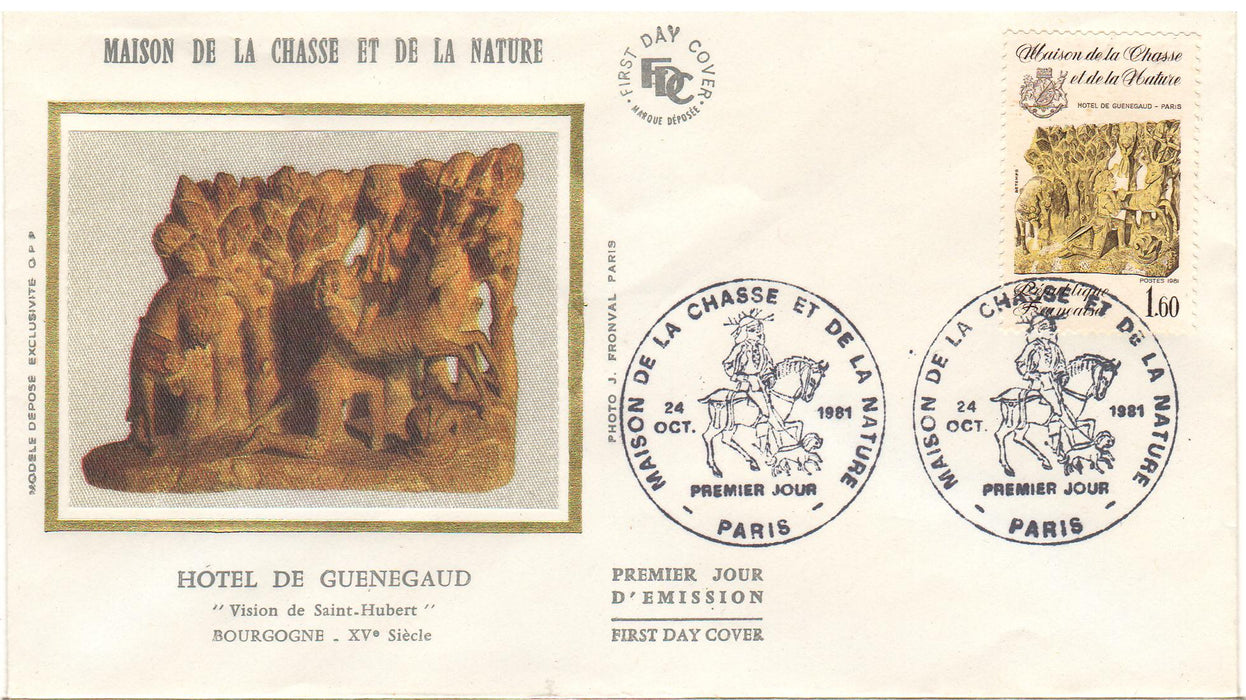 France 1981 Museum of Hunting and nature FDC (TIP A)