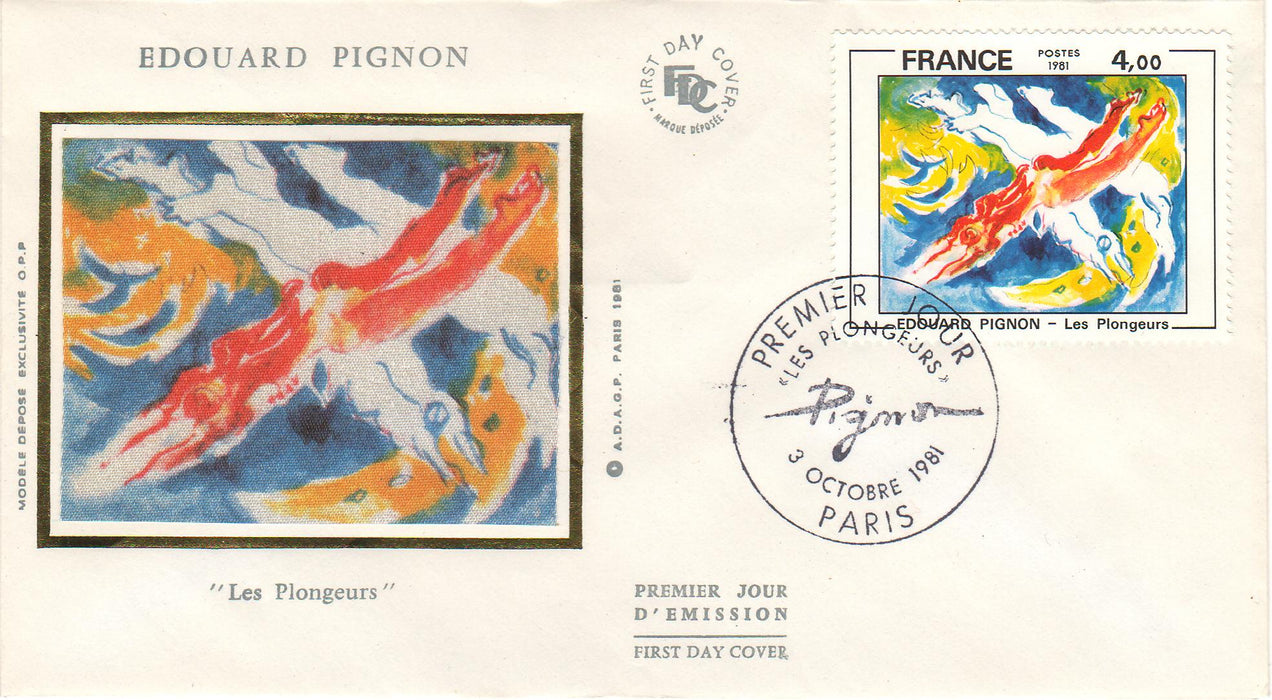 France 1981 The Divers FDC (TIP A)