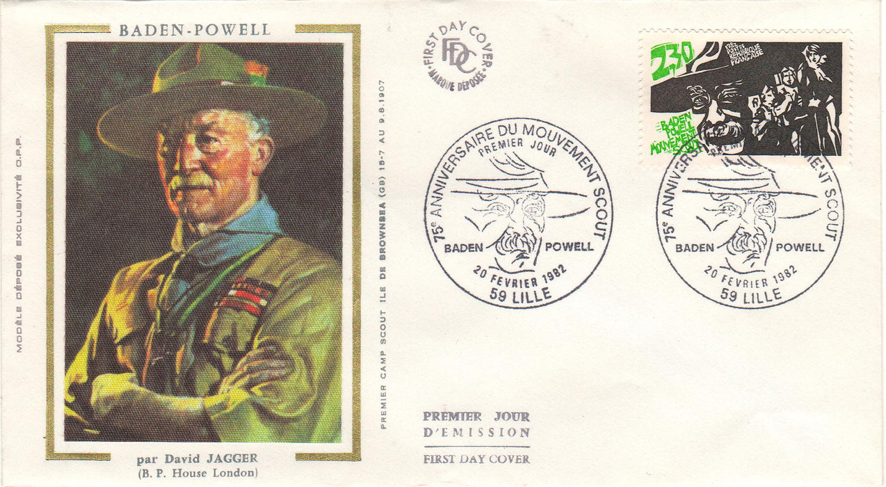 France 1982 Scouting Year FDC (TIP A)