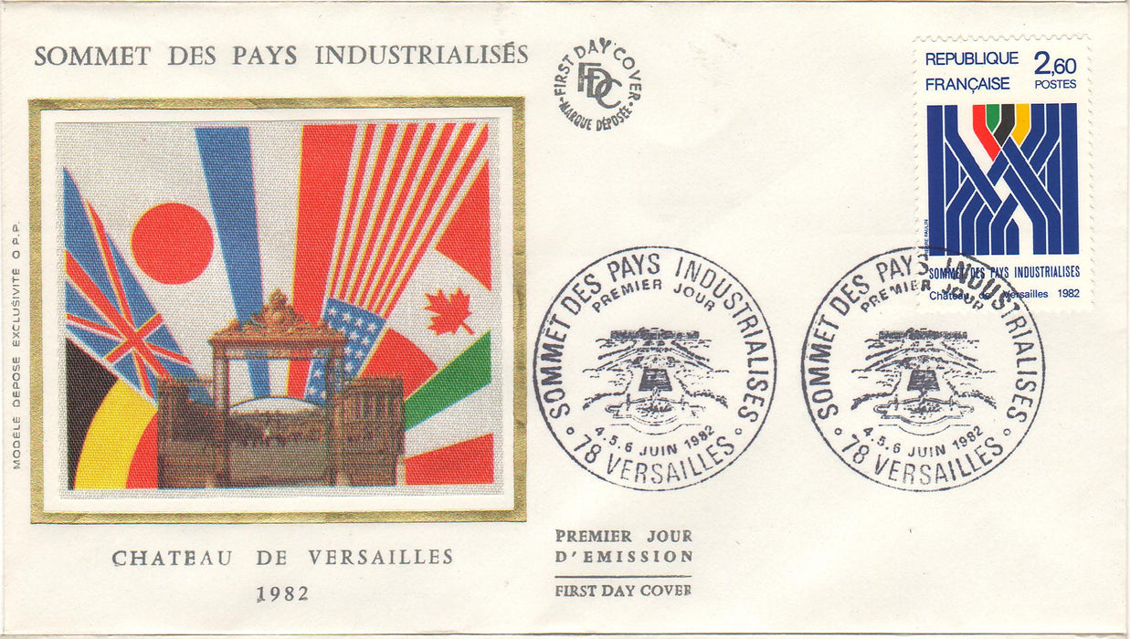 France 1982 Industrialized Countries Summit FDC (TIP A)