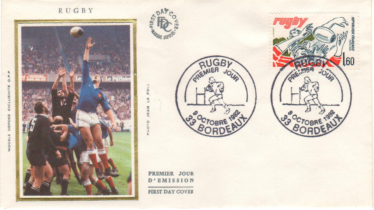 France 1982 Rugby FDC (TIP A)