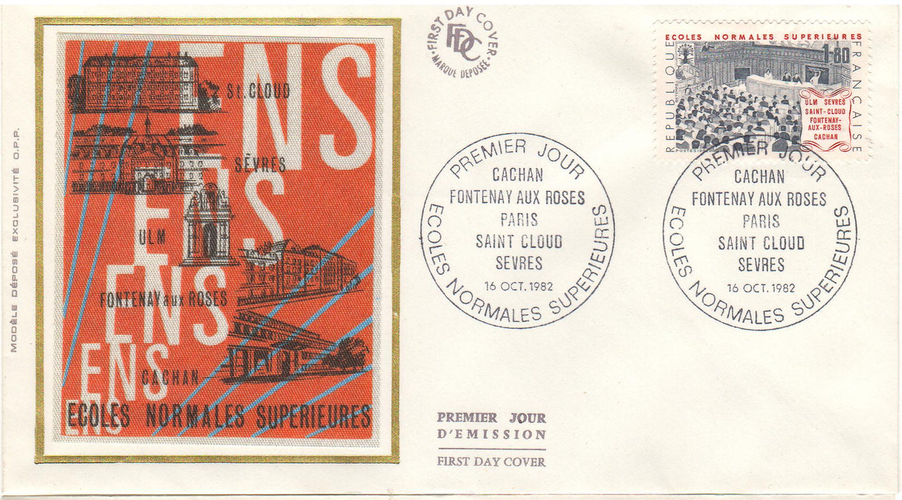 France 1982 Higher Education FDC (TIP A)