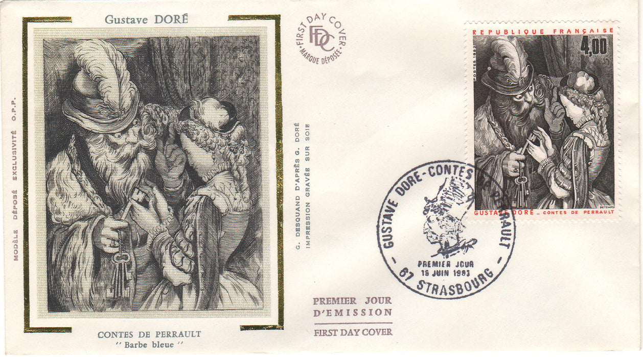 France 1983 Perrault Folk Tales by Gustave Dore FDC (TIP A)