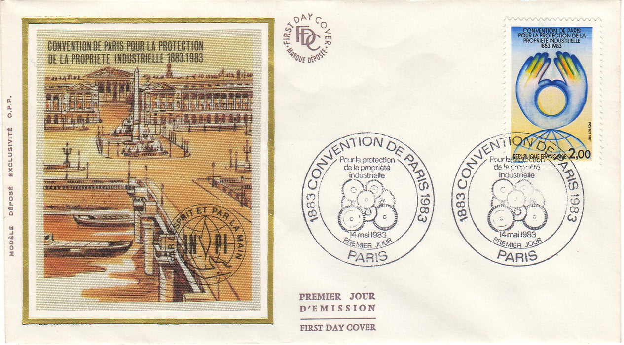 France 1983 Centenary of Paris Convention Protection of Industrial Property FDC (TIP A)