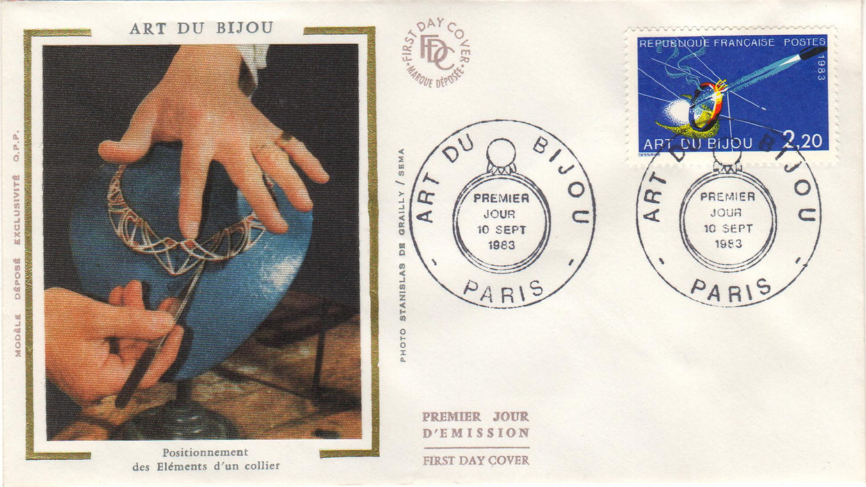 France 1983 Jewerly Making FDC (TIP A)