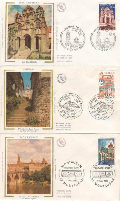 France 1980 Churches, Castles (TIP A)