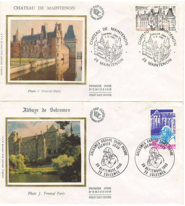 France 1980 Churches, Castles (TIP A)