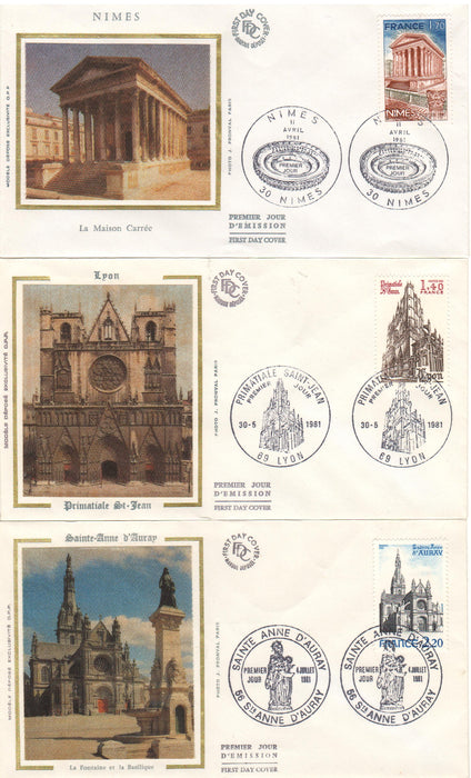 France 1981 Churches, Castles (TIP A)