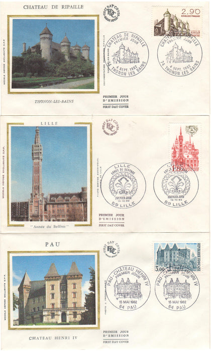 France 1982 Churches, Castles (TIP A)