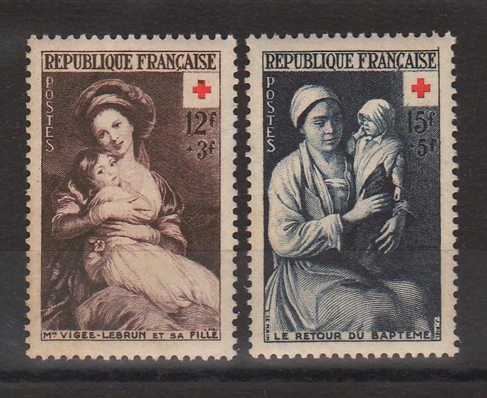 France 1953 Red Cross Surtax cv. 17.50$ (TIP C)