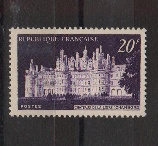 France 1952 Chateau de Chambord cv. 0.45$ (TIP A)