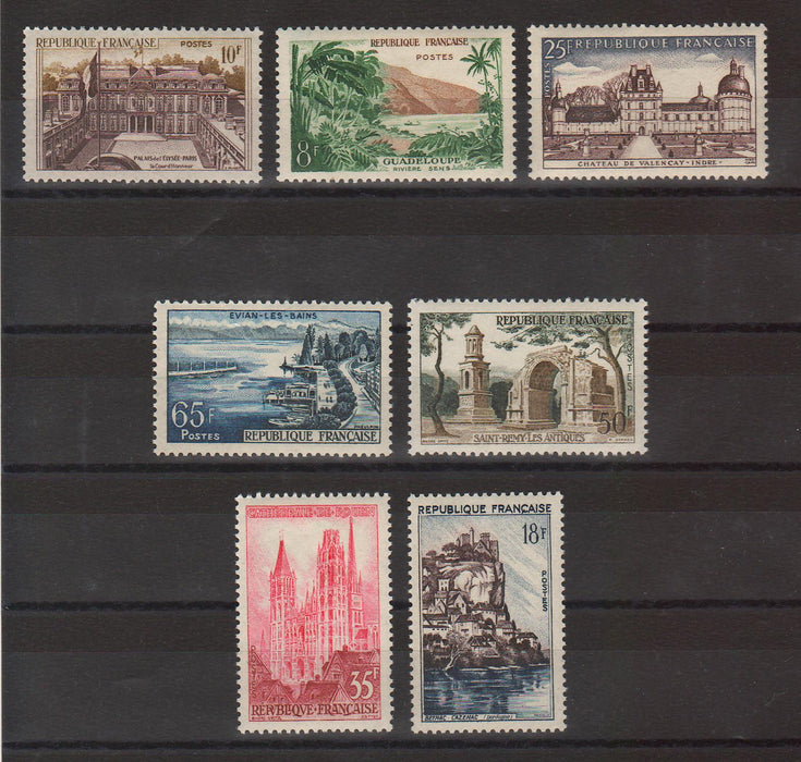 France 1957 Views Castles cv. 2.60$ (TIP A)