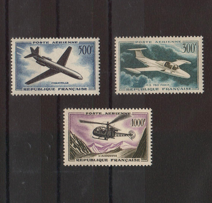 France 1957-59 Aircrafts Aviation cv. 87.50$ (TIP D)