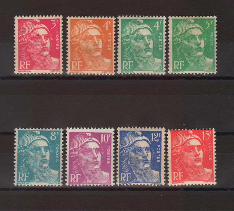 France 1948-1949  Marianne ( lipseste 2.50 fr)   cv. 11.75$ (TIP A)