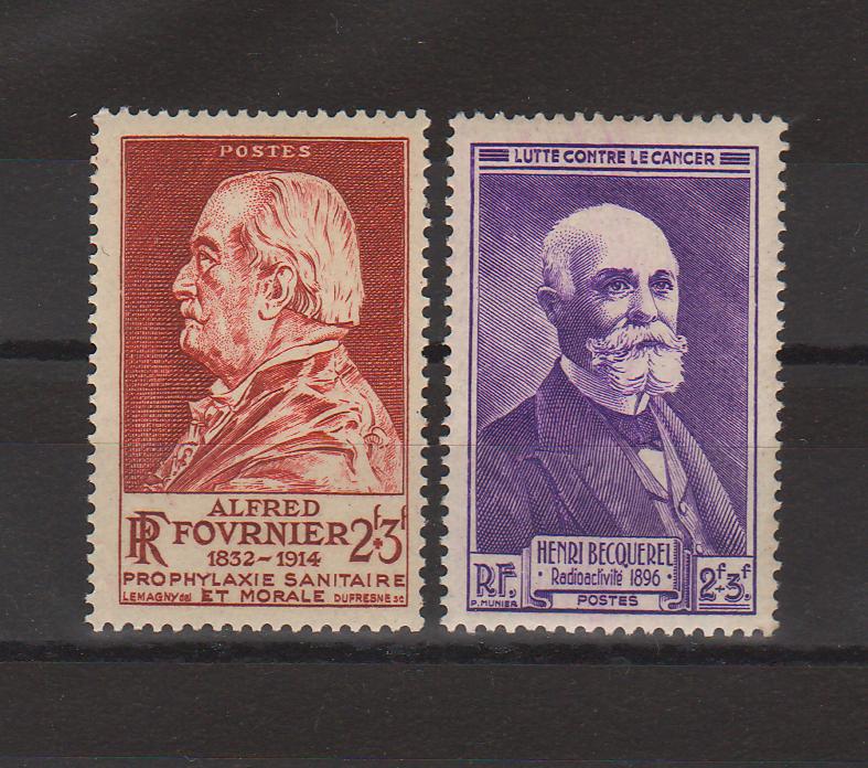 France 1946 Alfred Fovrnier, Henri Becquerel   cv. 0.60$ (TIP A)