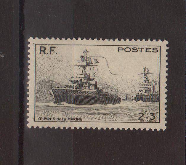 France 1946 French Warships  cv. 0.80$ (TIP A)