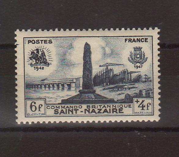 France 1947 British commando raid on the Nazi U-boat base at St Nazare cv. 0.60$ (TIP A)