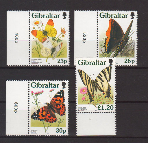 Gibraltar 1997 Butterflies c.v. 7.55$ - (TIP A) in Stamps Mall